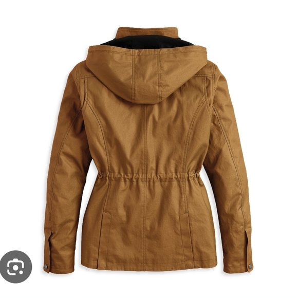 Womens Panorama Harley Davidson ADV Women XL Waxed Hooded Riding Jacket 092025 - Picture 2 of 11